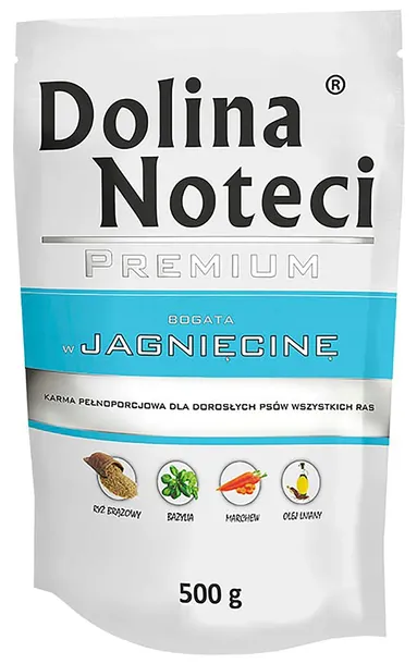 KARMA DLA PSA DOLINA NOTECI PREMIUM JAGNIĘCINA 500G SASZETKA