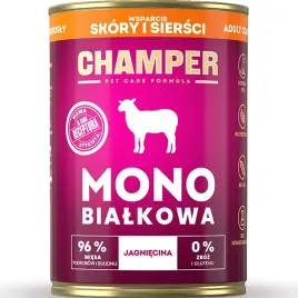 karma-mokra-dla-psa-monobialkowa-champer-skora-i-siersc-jagniecina-400g