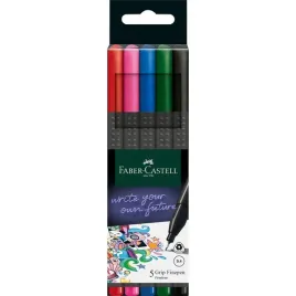cienkopisy-grip-5-kolorow-podstawowych-151604-faber-castell