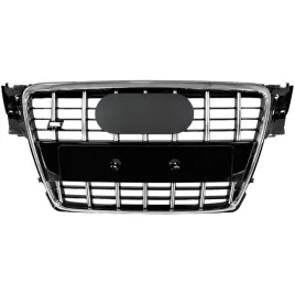 audi-a4-s4-atrapa-grill-srebrna-srodkowa-polysk