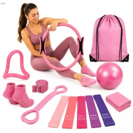 zestaw-do-pilatesu-13w1-fitnesu-cwiczen-jogi-gumy-oporowe-tasmy-kolo-pilka