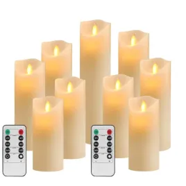 swiece-led-bezplomieniowe-9-sztuk-wosk-pilot-10-przyciskow-timer