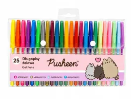 pusheen-dlugopisy-zelowe-25-kol-metal-neon-pastel-brokat