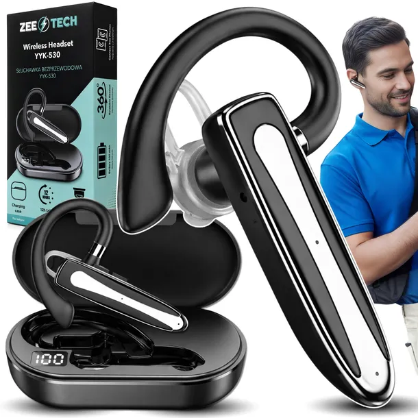 Bezprzewodowa słuchawka bluetooth do rozmów zestaw słuchawkowy dla kierowcy