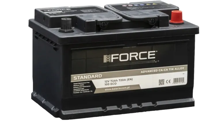 AKUMULATOR 12V ECOFORCE 72AH 720A P+ , RADOM