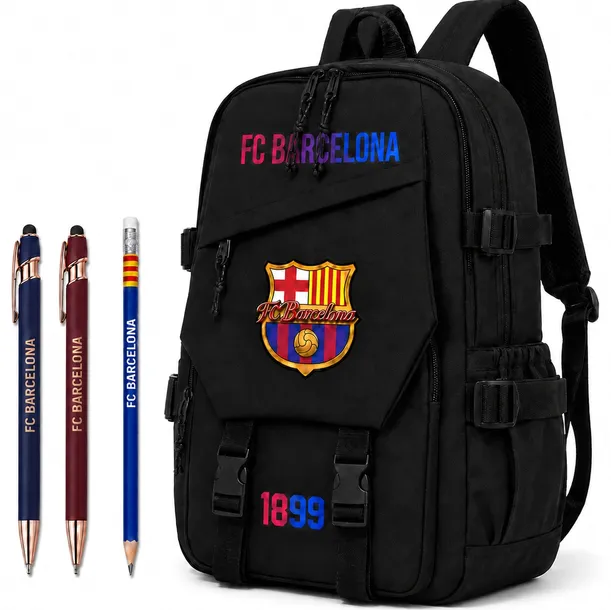 PLECAK FC BARCELONA + PRZYBORY 4EL. KL. 1-3 FC BARCELONA KOMPLET