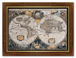 obraz-na-plotnie-mapa-swiata-62x82cm