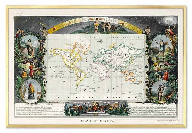 obraz-na-plotnie-mapa-swiata-63x93cm