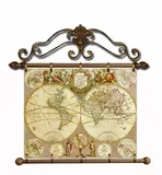 obraz-na-plotnie-mapa-swiata-zwoj-67x72cm