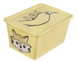 pudelko-pojemnik-do-pokoju-dzieciecego-z-pokrywa-15l-38x28x20cm-lisek-zolty