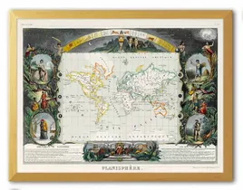 obraz-na-plotnie-mapa-swiata-33x43cm