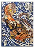 obraz-na-plotnie-wodne-smoki-50x70cm