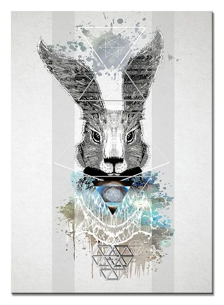 obraz-na-plotnie-krolik-abstrakcja-50x70cm