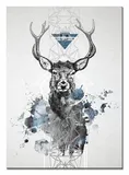 obraz-na-plotnie-jelen-abstrakcja-50x70cm