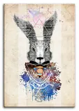 obraz-na-plotnie-krolik-abstrakcja-50x70cm