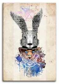 obraz-na-plotnie-krolik-abstrakcja-50x70cm