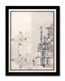 obraz-na-plotnie-plan-rysunek-techniczny-33x43cm