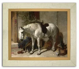 obraz-na-plotnie-30x24cm-bialy-kon