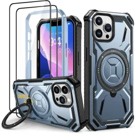 lanhiem-etui-360-do-iphone-14-pro-max-stojak-pancerne-2szt-szklo-niebieski