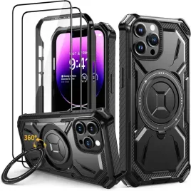 lanhiem-etui-360-do-iphone-14-pro-max-stojak-pancerne-2szt-szklo-czarne