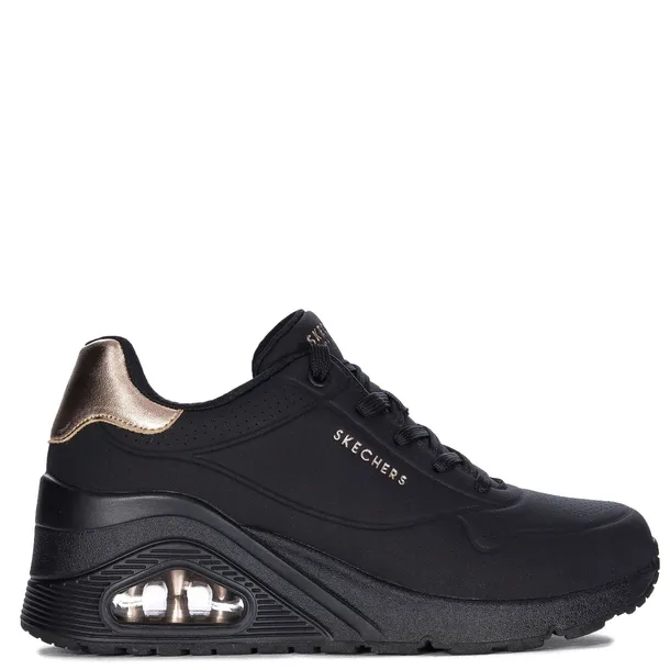 Skechers Sneakersy półbuty damskie Black czarne 177520/BBK r.38