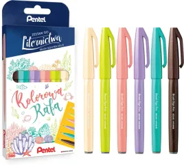 pisaki-pedzelkowe-do-kaligrafii-6-sztuk-brush-sign-pentel