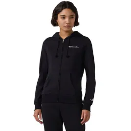bluza-damska-champion-full-zip-hoodie-sweatshirt-czarna-118406-kk001-m