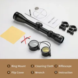 luneta-celownicza-optics-r4-3-9x40-taktyczna-z-uchwytami-do-polowania