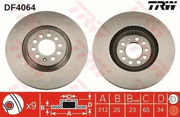 tarcza-hamulcowa-df4064-trw