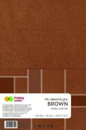 filc-dekoracyjny-20x30-cm-15-mm-10-ark-brazowy-happy-color