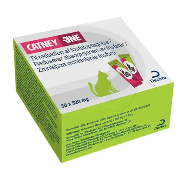 Dechra Catney One Powder Saszetki Preparat Na Wsparcie Nerek Kota 30x520mg