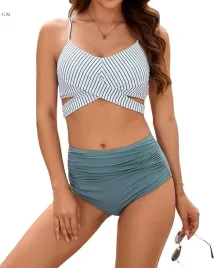 stroj-kapielowy-bikini-z-wysokim-stanem-evolyline-niebiesko-bialy-paski-l