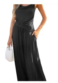 damski-dres-2-czesciowy-czarny-top-ramiaczka-szerokie-spodnie-xl