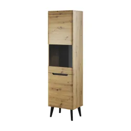 witryna-53-cm-skandynawska-wysoka-czarna-dab-n10