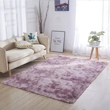 Dywan Shaggy Ombre 120x160 cm, różowo-fioletowy - miękki do salonu i sypialni