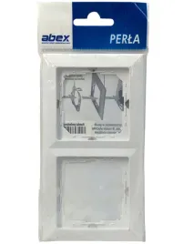 ramka-podwojna-pozioma-pionowa-abex-perla-ra-2p-biala-modulowa