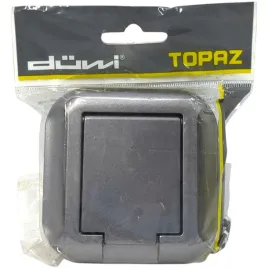 gniazdo-pojedyncze-z-uziemieniem-duwi-topaz-pt-16-tbh-ip44-grafitowe