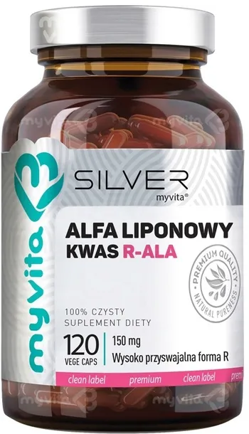 MyVita Silver Kwas Alfa-Liponowy R-ALA 150mg 120k Suplement Diety