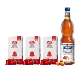 kawa-w-kapsulkach-saquella-intenso-espresso-forte-syrop-karmelowy