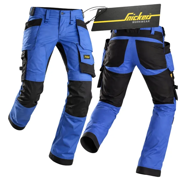 Spodnie robocze Snickers 6241 elastyczne monterskie Stretch niebieski 48
