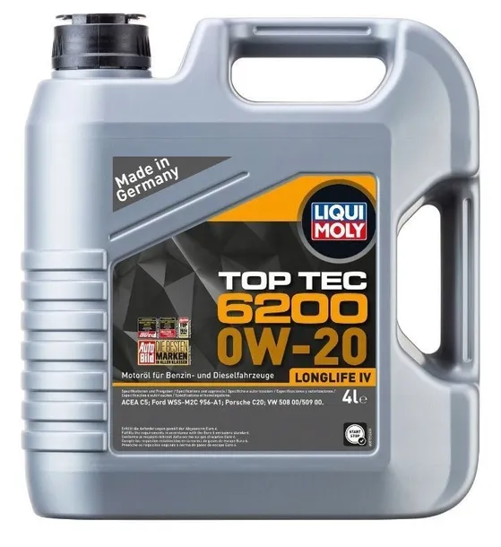 Olej silnikowy Liqui Moly Top Tec 6200 4L 0W-20 Longlife IV