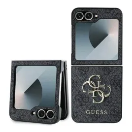 etui-guess-leather-4g-metal-logo-do-samsung-galaxy-z-flip-6-czarne
