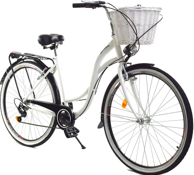 Rower miejski Dallas Bike miejski rama 18 cali koło 28" biały