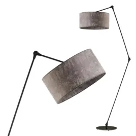 lampa-stojaca-podlogowa-lukowa-szara-regulowana-led-e27-abazur-nowoczesna