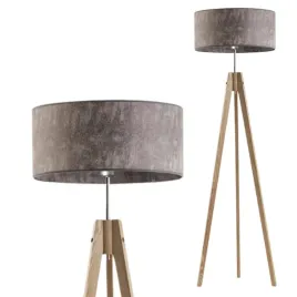 lampa-stojaca-podlogowa-szara-drewniana-abazur-led-e27-trojnog-nowoczesna