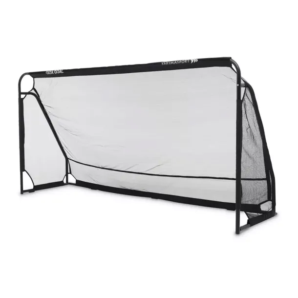 Bramka piłkarska mobilna GIZA 300x155 cm | stalowa| zestaw siatka, śledzie,