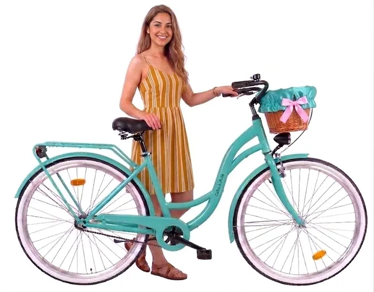 Dallas 28″ – elegancki rower damski miejski, polska marka Morski z czarnym