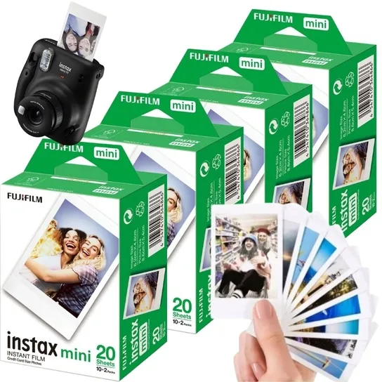 INSTAX MINI GLOSSY 11 8 9 12 WKŁADY FUJIFILM 80 SZT DO APARATU