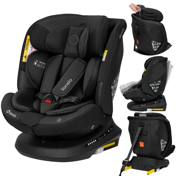 Fotelik samochodowy isofix OBROTOWY 40-150cm Lionelo Bastiaan Plus i-size