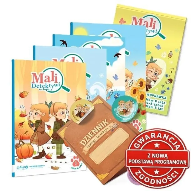 Mali Detektywi MAM 4-LATA PODRECZNIKARNIA Pakiet
